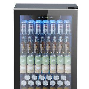Electactic Mini Fridge 130 Can Beverage Refrigerator Cooler, 3.2 Cu.Ft Drink Fridge for Soda Wine Beer, Adjustable Temperature Control for Home Office, Black