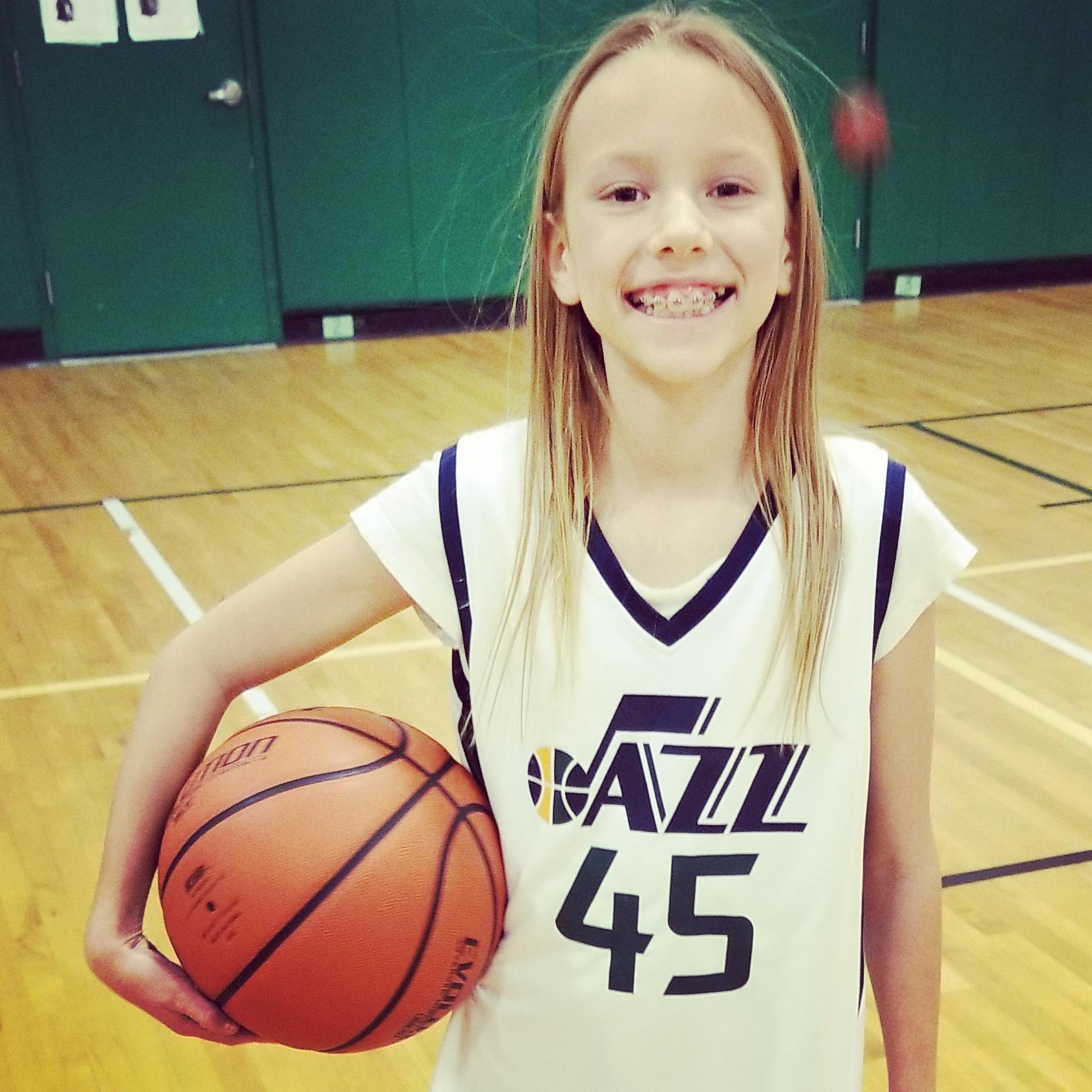 Trinity and her basketball - 2020