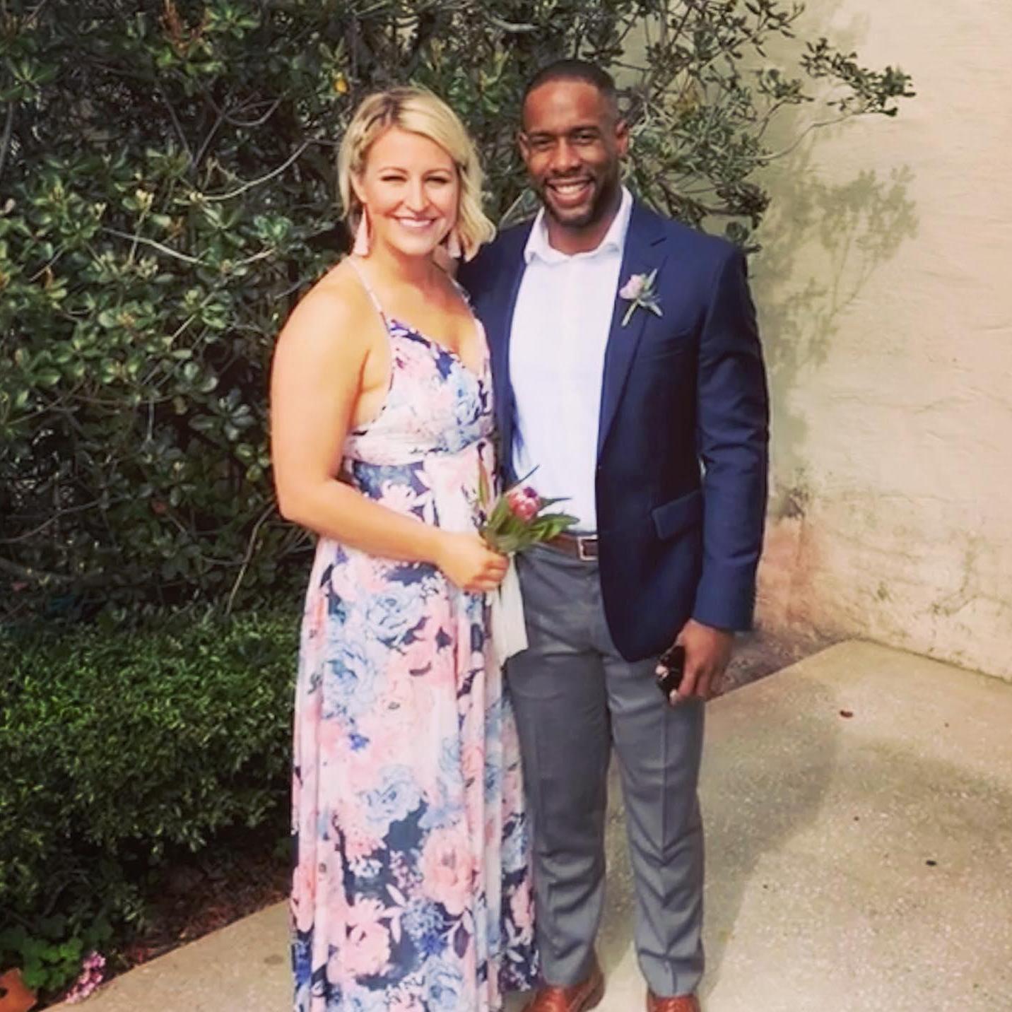 This picture is from the first wedding Kyle and Anna were both in the bridal party at Justin and Kara Fess' wedding in March 2019.