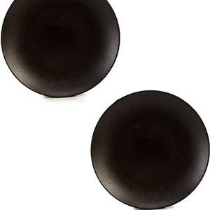 Noble ExcellenceAria Glazed Coupe Dinner Plates, Set of 4