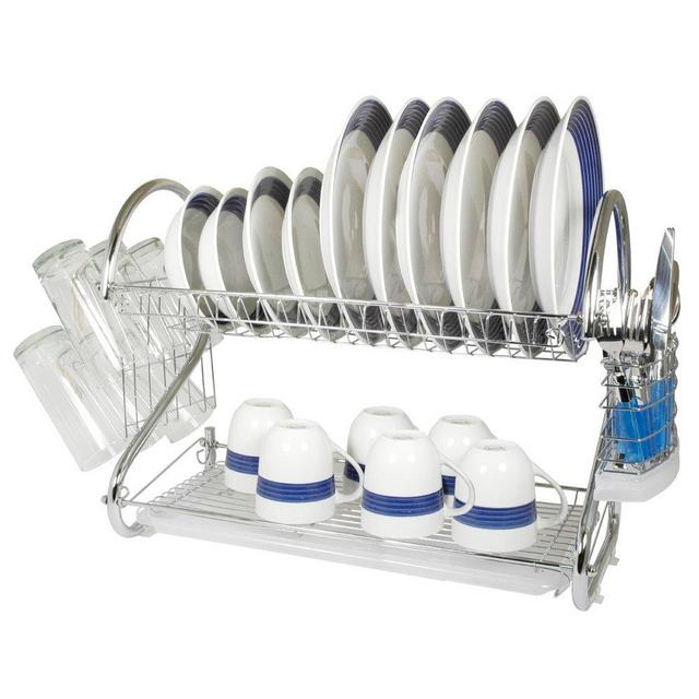 Better Chef DR-22 Chrome 2-Tier Dish Rack, 22-Inch