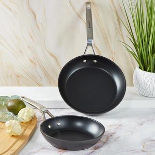 Essentials 2-Piece Nonstick Hard Anodized Fry Pan Set