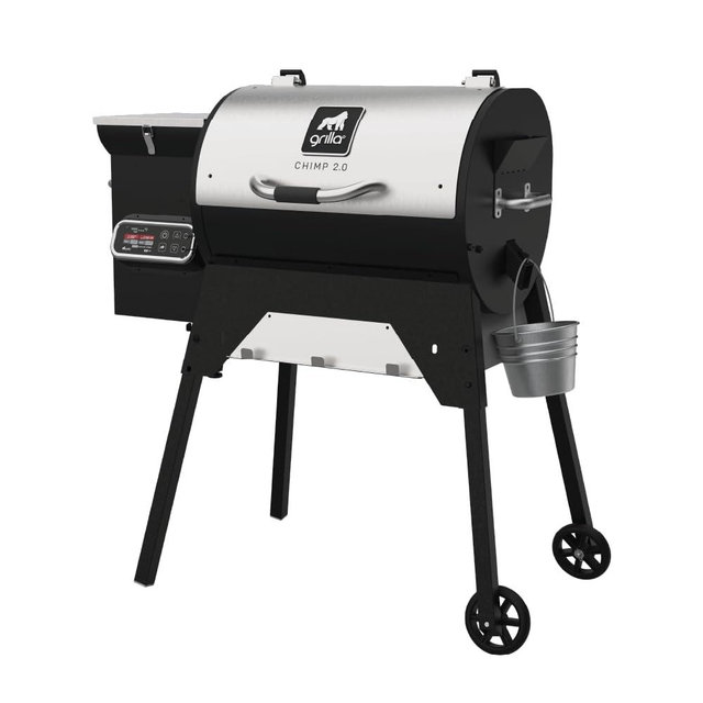 GRILLA Chimp 2.0 Tailgater Pellet Grill with Foldable Design, Wifi Connectivity, Compact Design, For Outdoor Grilling, Tailgating, and BBQ