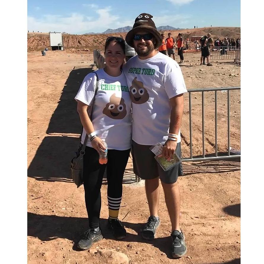 Supporting Corey while he did Tough Mudder!