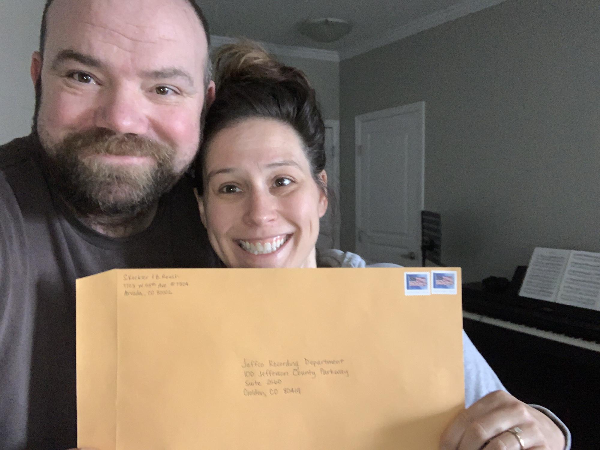 Marriage license application!