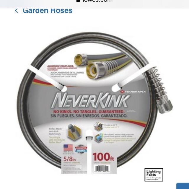 Teknor Apex Neverkink 5/8-in X 100-ft Premium-Duty Kink Free Vinyl Gray Coiled Hose