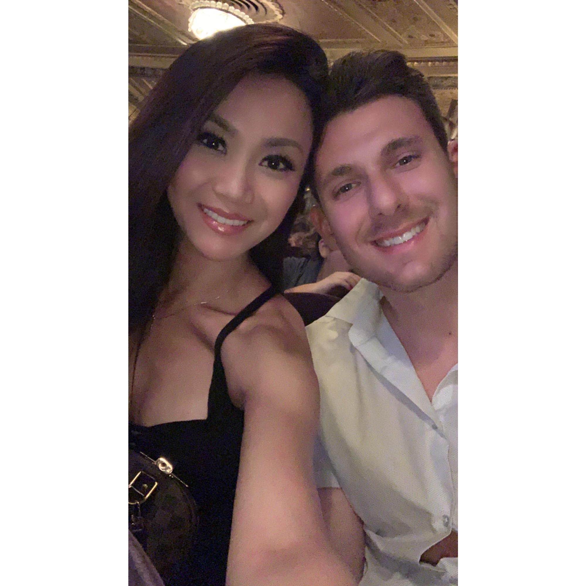 Our first broadway show. Book of Mormon's