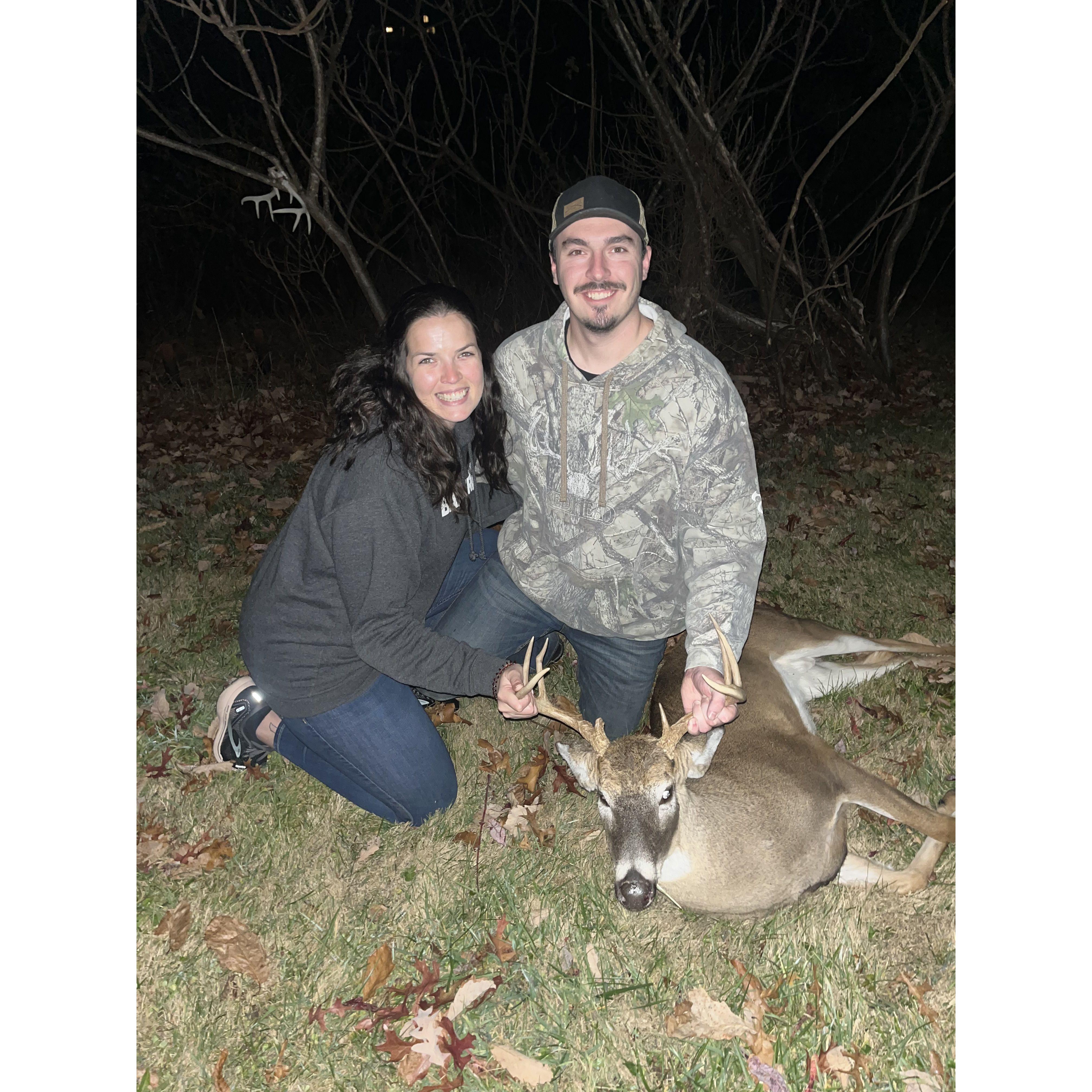 Kati at least went out hunting with him, but Will did all the work and got the kill