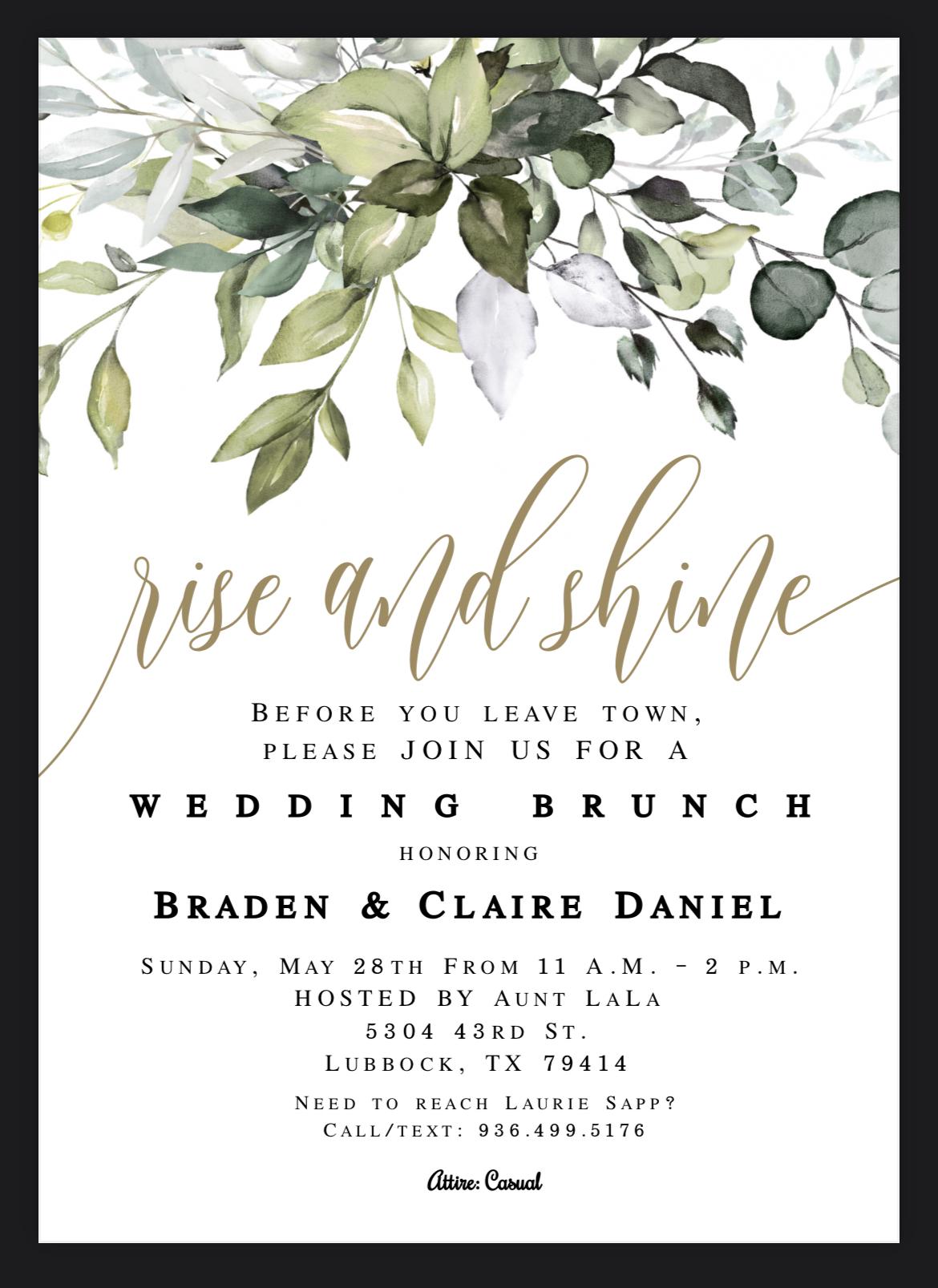 Day after brunch. 💚