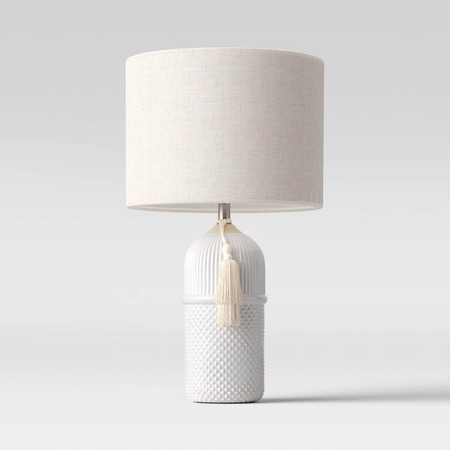 Large Assembled Ceramic Table Lamp (Includes LED Light Bulb)White - Opalhouse™