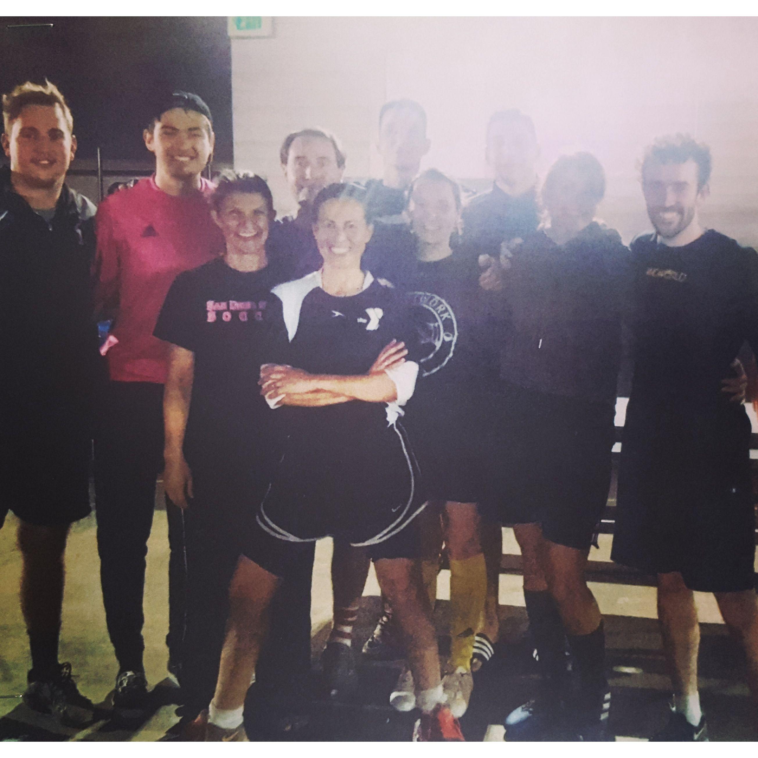 The first team we officially played together on - Goal Diggers! (Hi Chelsea! Hi Rick!)