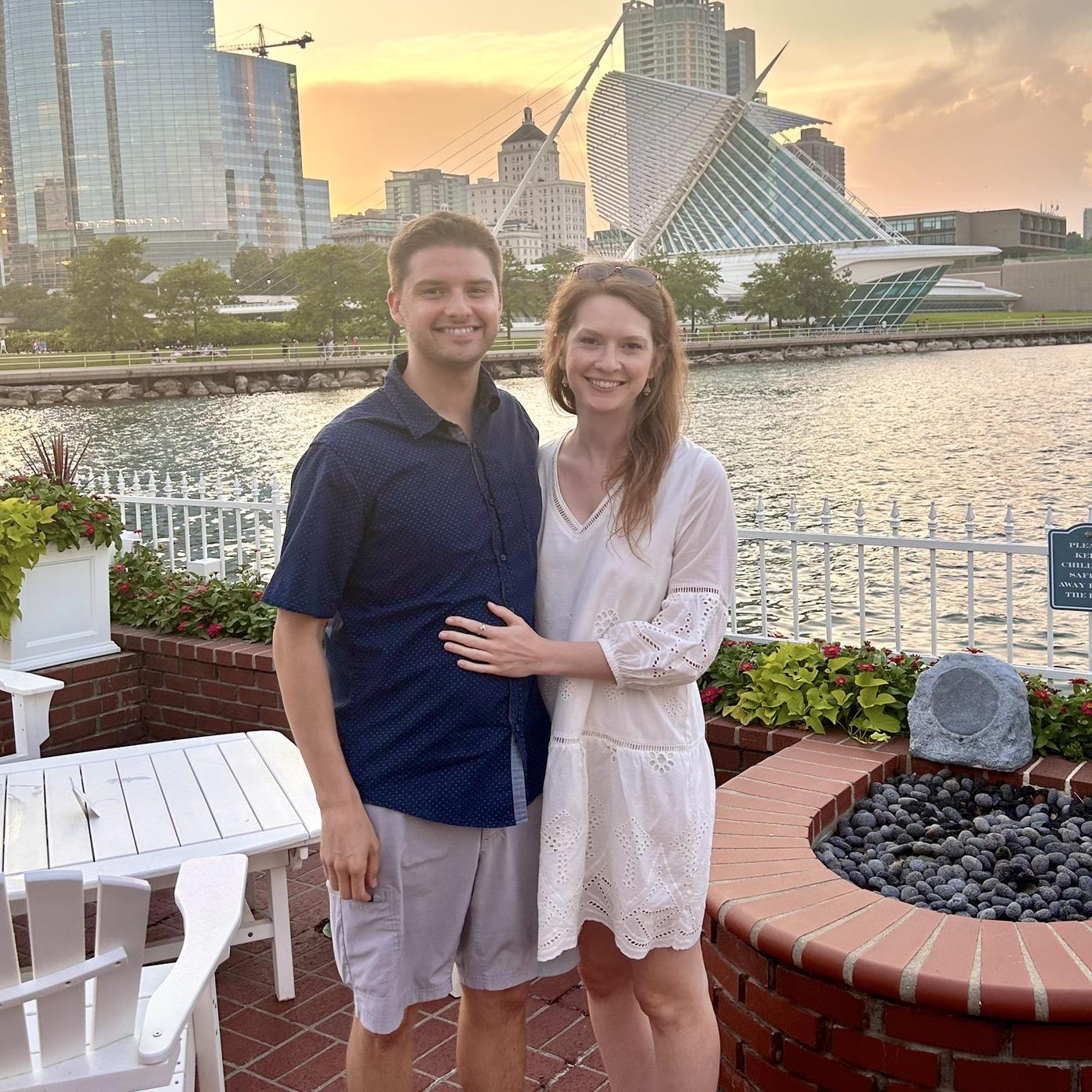 Fancy dinner & and beautiful views! (We heart the art museum.)