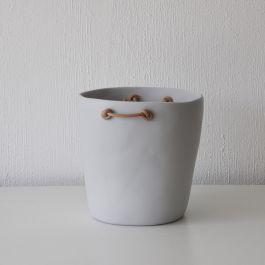 Barware Champagne Bucket With Leather Handles Cement