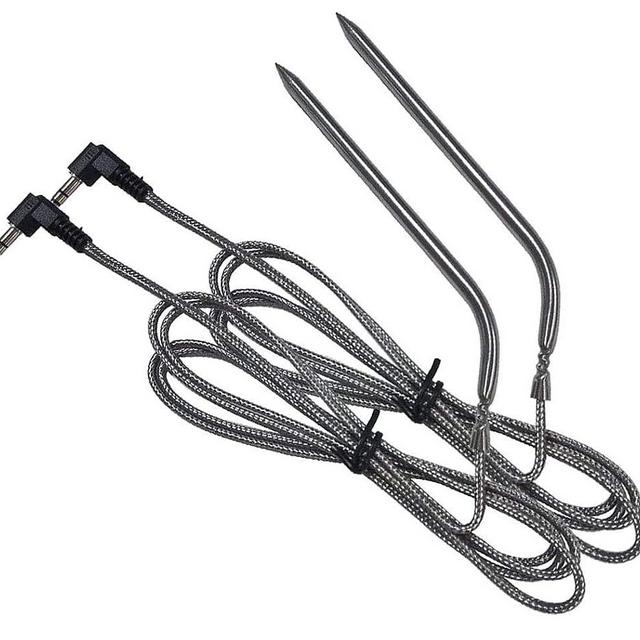 BBQ Future 2-Pack BBQ Grill Meat Temperature Probe for Camp Chef Pellet Grills, Stainless Steel PRO Digital Thermostat Probe