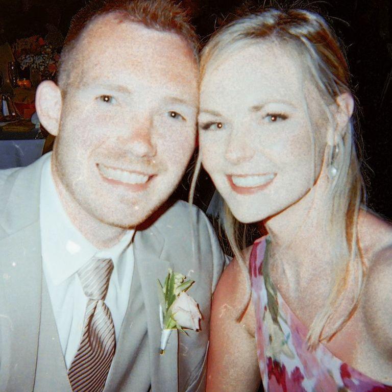 Selfie at Andrew's sister's wedding