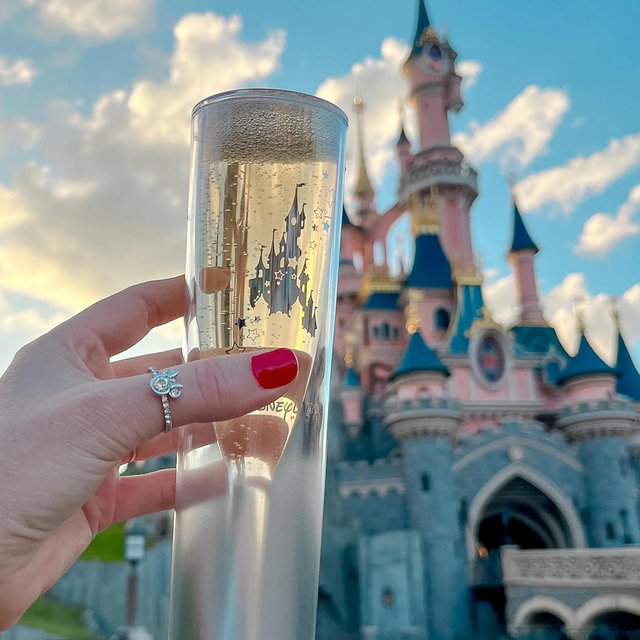 Castle Champagne Toast-Disneyland Paris