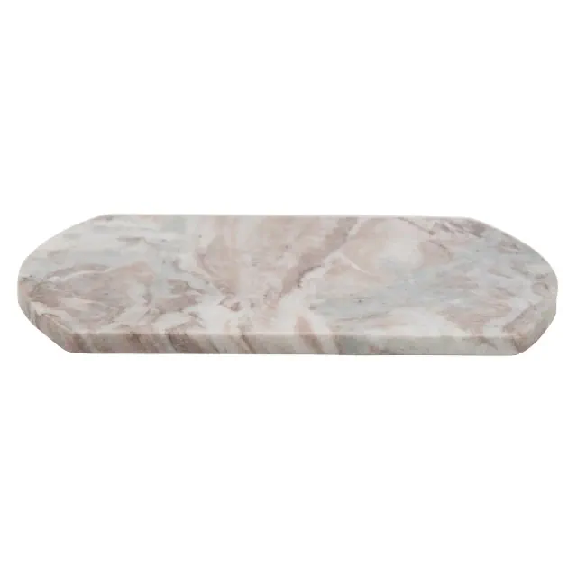 Storied Home Long Marble Cutting Board, Buff