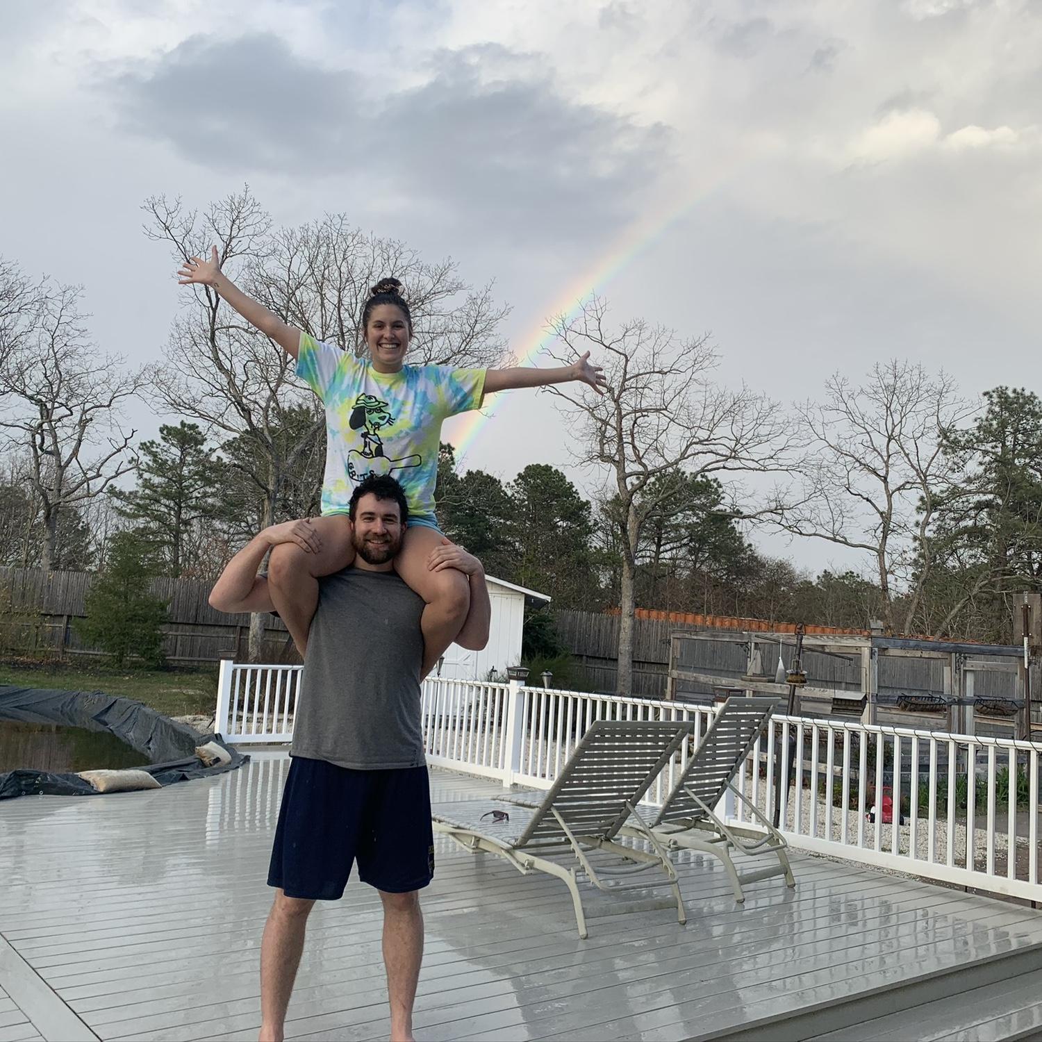 During Covid, Scott spent a lot of time at Kelsey's parent's home. Even though the world was a mess, they found happiness and laughter with each other during that time.