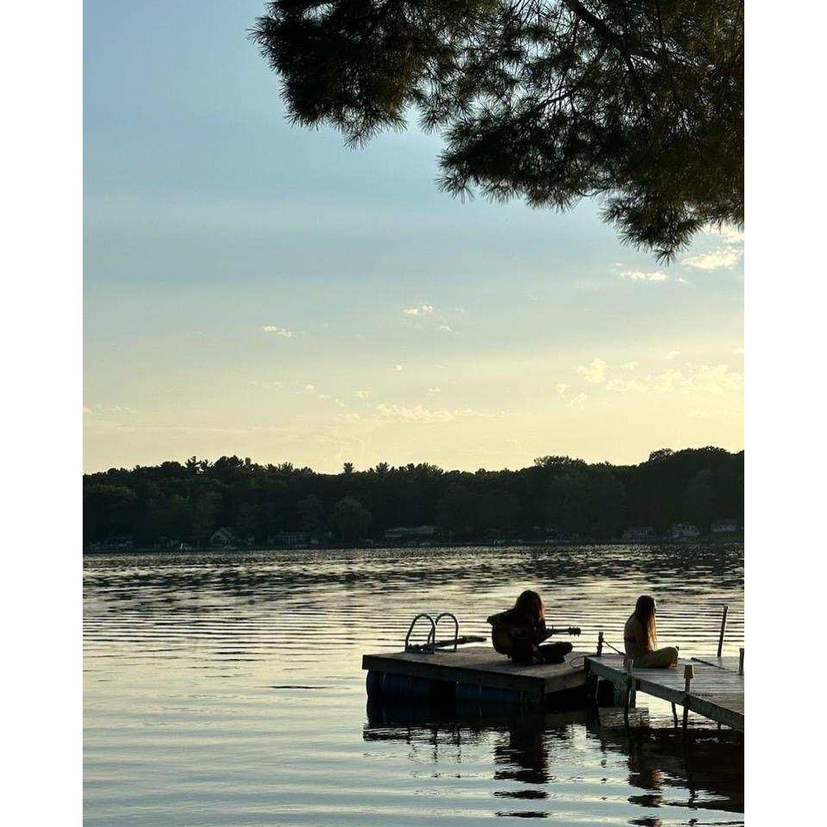 On a lake in Michigan