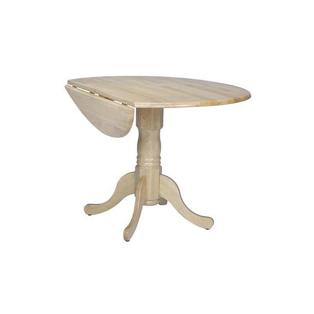 International Concepts Inch Dual 42 Drop Leaf Dining Table, Height, Natural