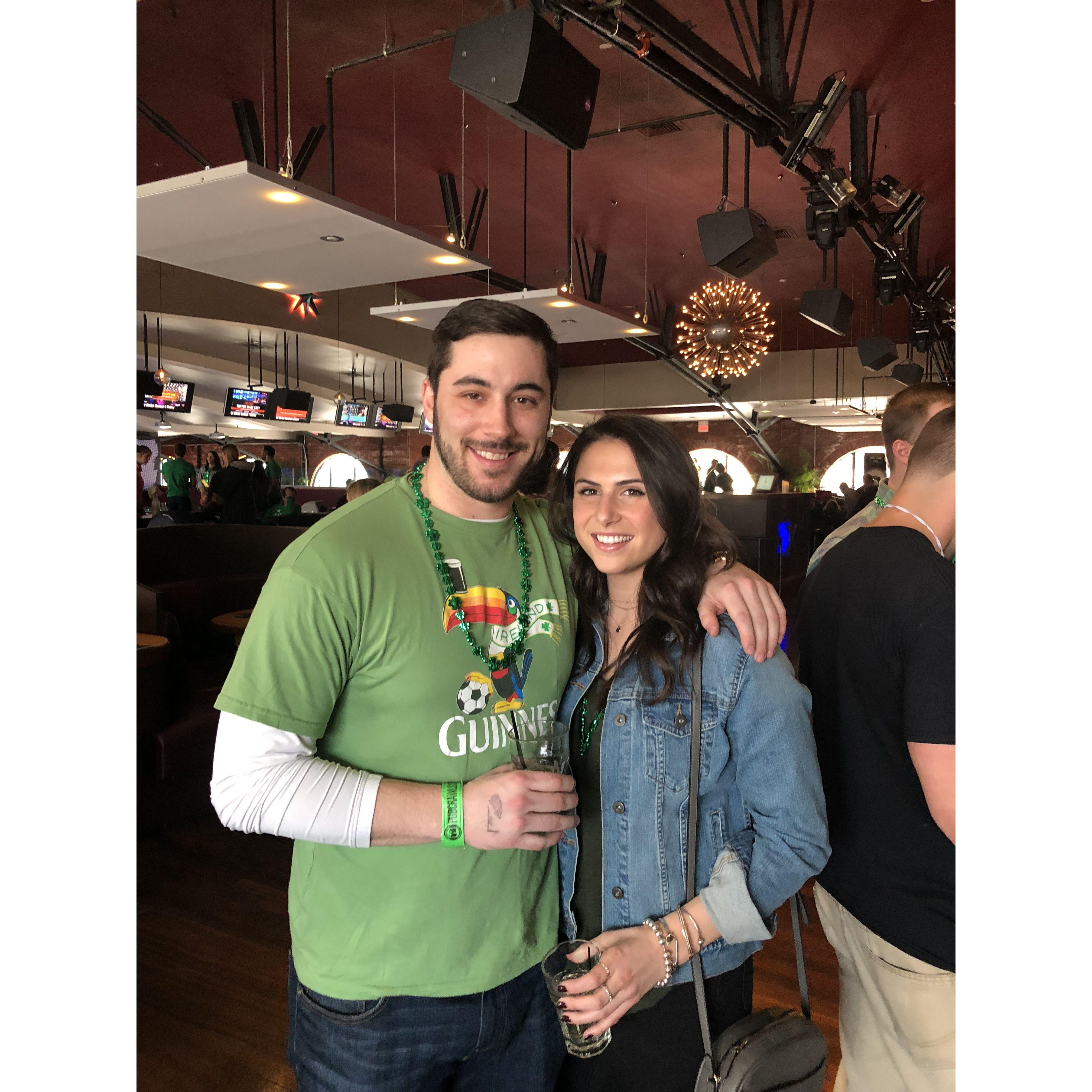 Our first photo together in 2018