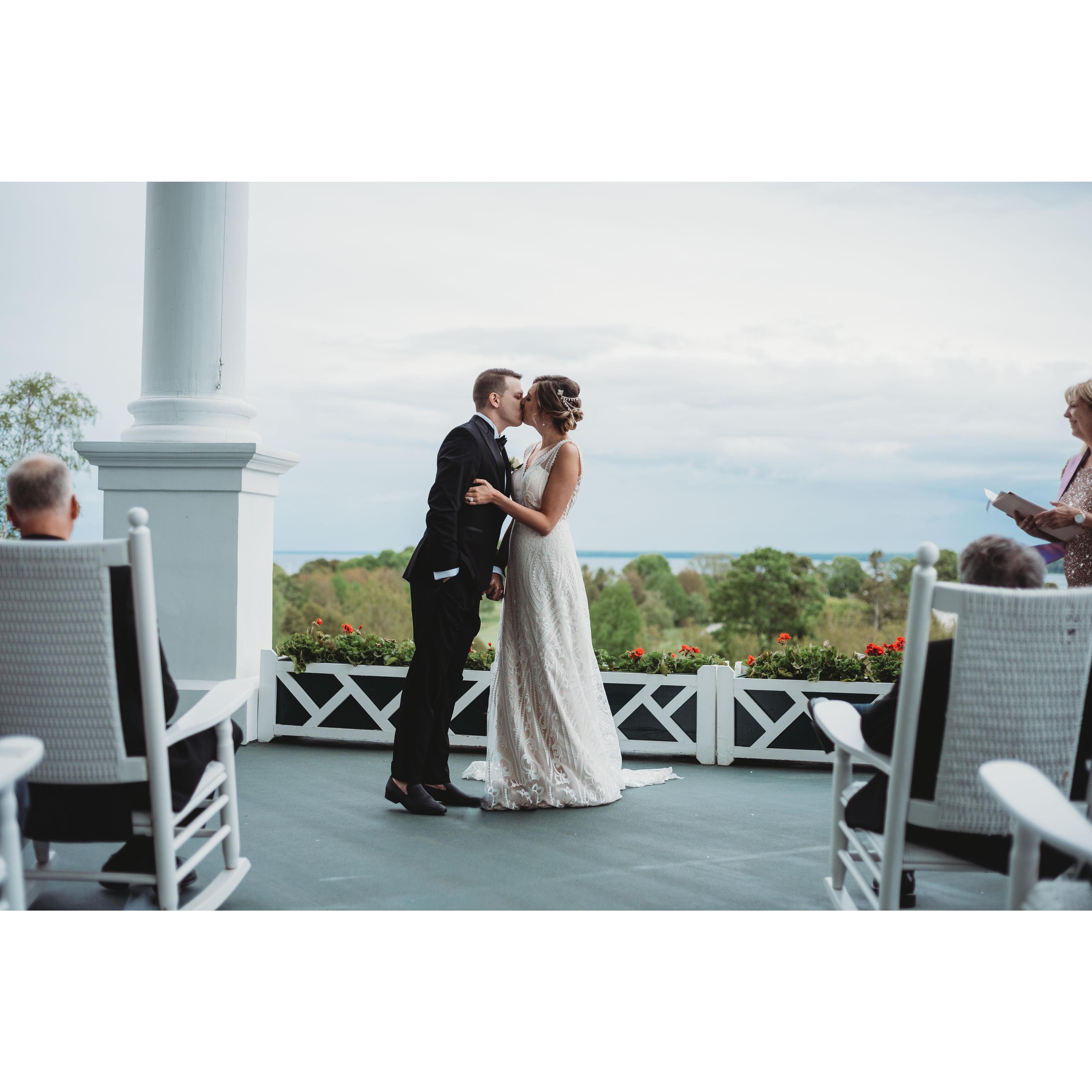 The moment it was all official