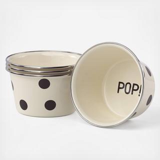 Pop By Popcorn Bowl, Set of 4