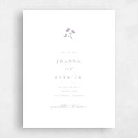 Purple Wedding Save the Date - Regal Portrait