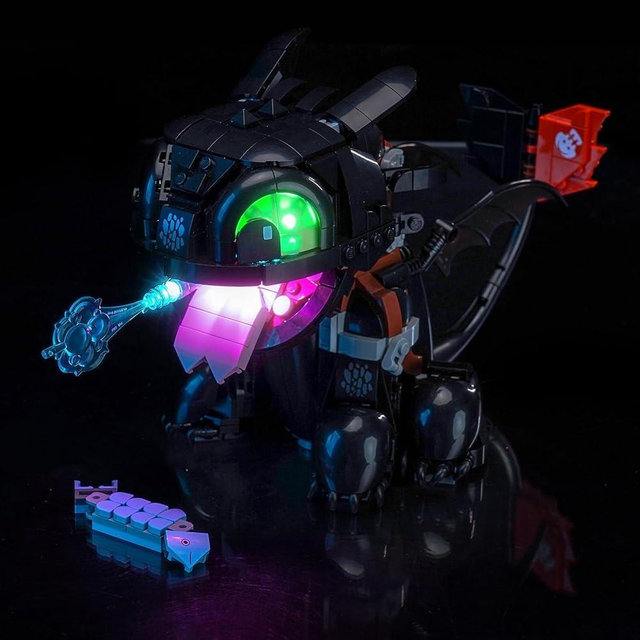 LocoLee Light kit Compatible with Lego 10375 How to Train Your Dragon: Toothless - No Model Only Light, LED Lighting Accessories Compatible with Lego 10375 (Standard Version)