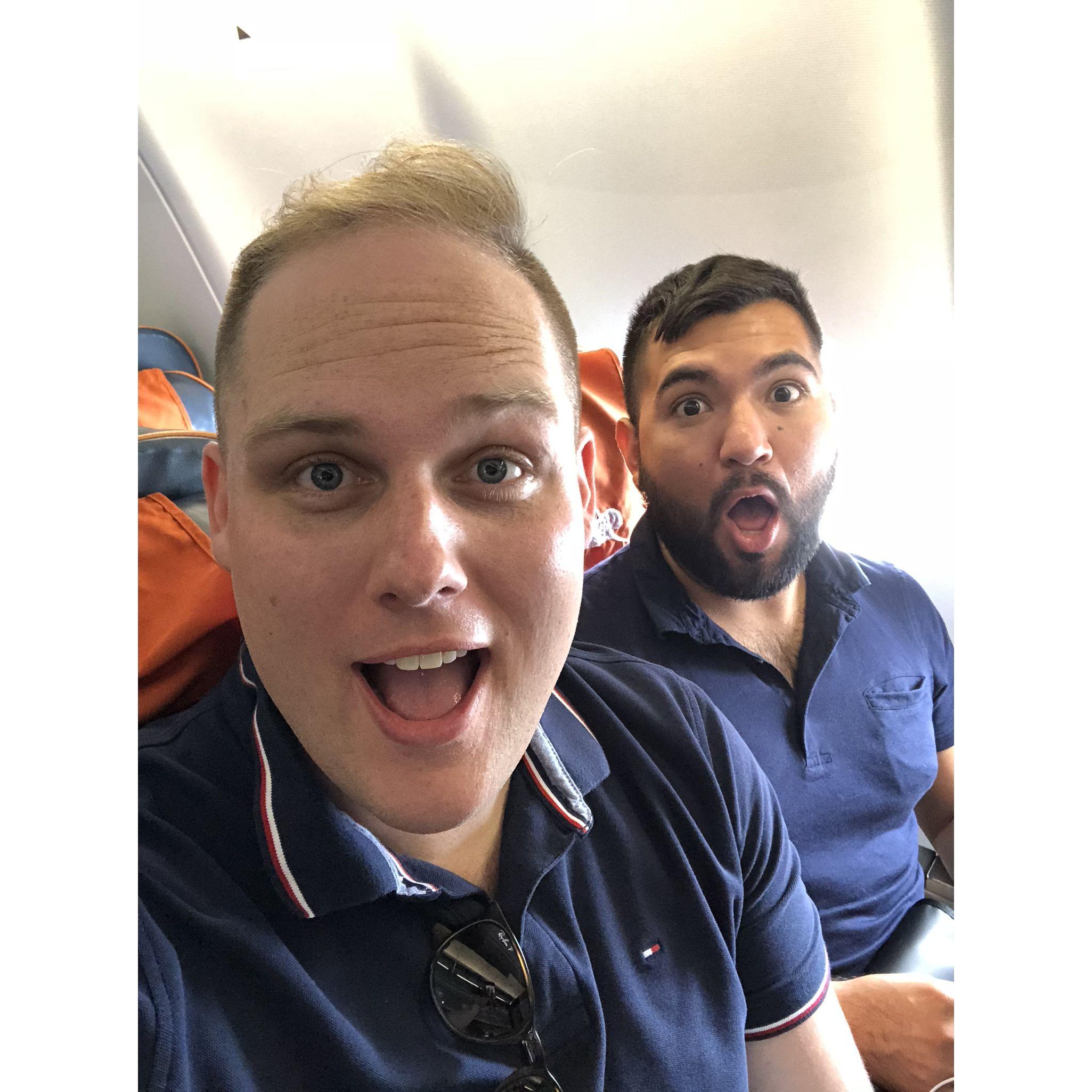 Our first flight abroad and my first European vacation. I am grateful you lighted my curiosity to see and experience the rest of the world. -Rupert