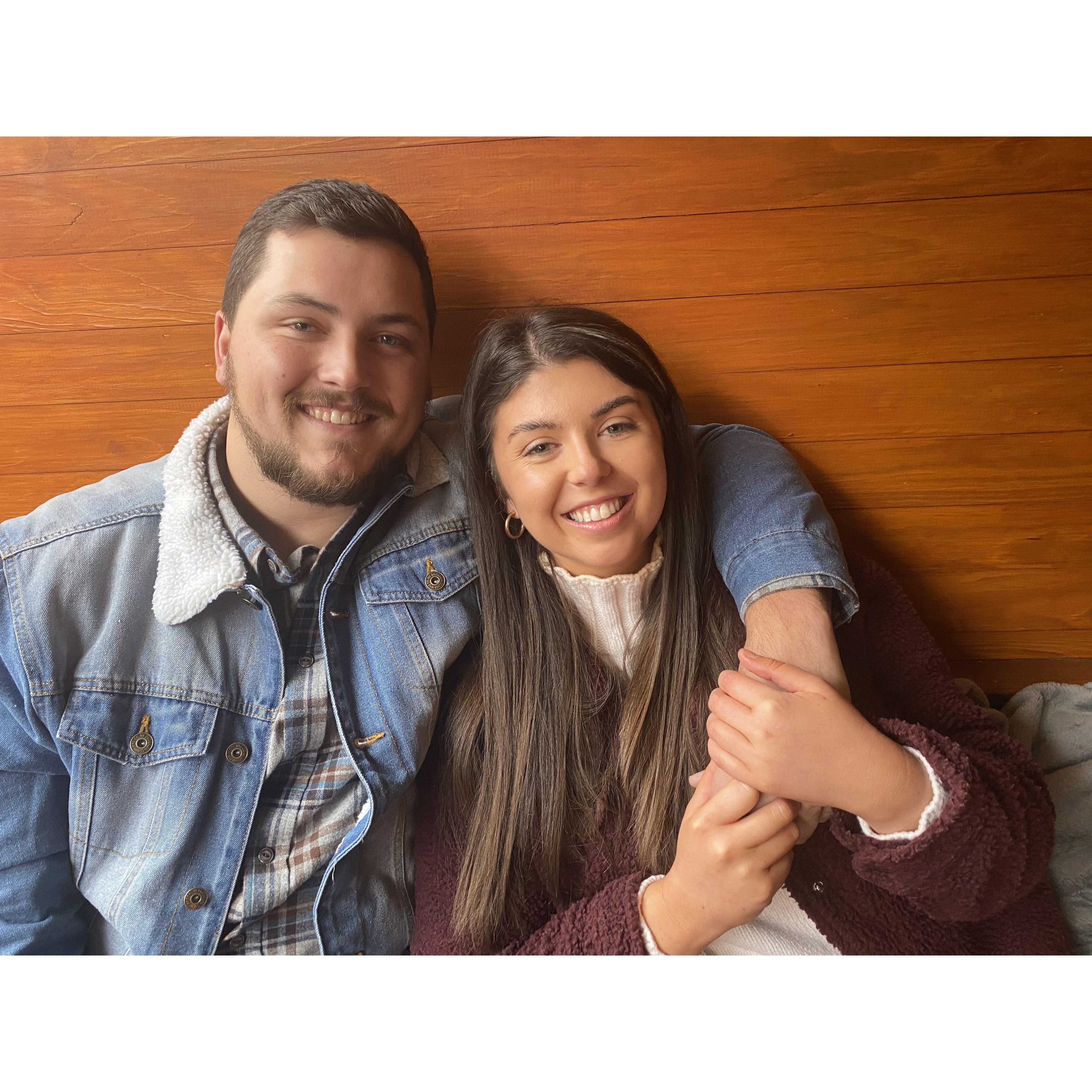 Our first picture together in January, 2021 xo