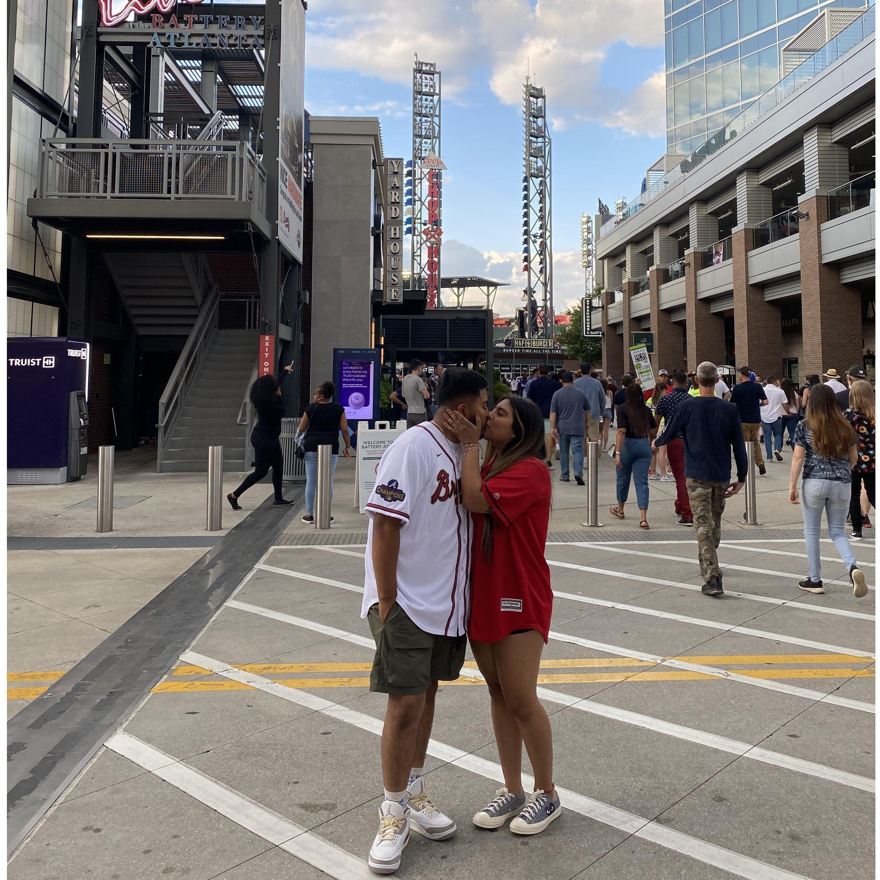 braves game for Noe's birthday