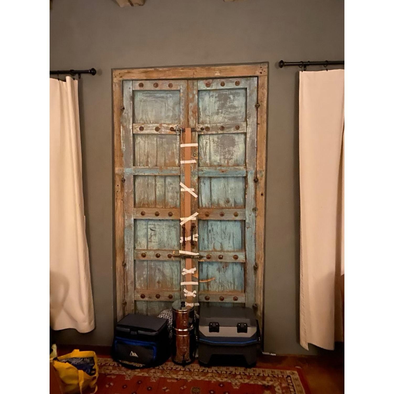 Maureen:  There was a hole in the door at a place we were staying at and a mouse came inside. I dealt with the mouse and she secured the door to keep all creatures out.