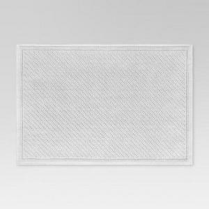 30"x21" Performance Solid Bath Mat White - Threshold™