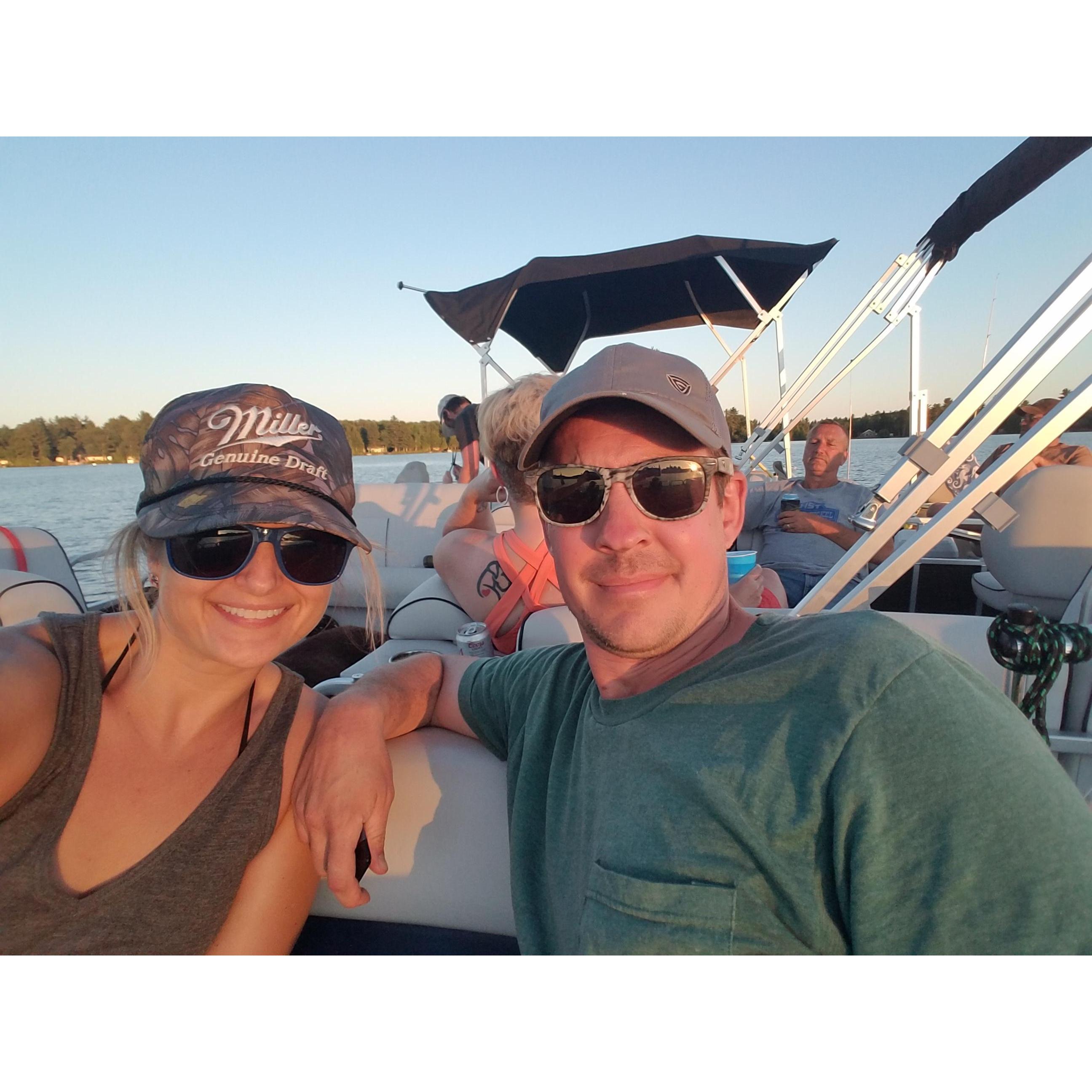 Enjoying time at Tara's camp on Cook's Lake in the U.P.