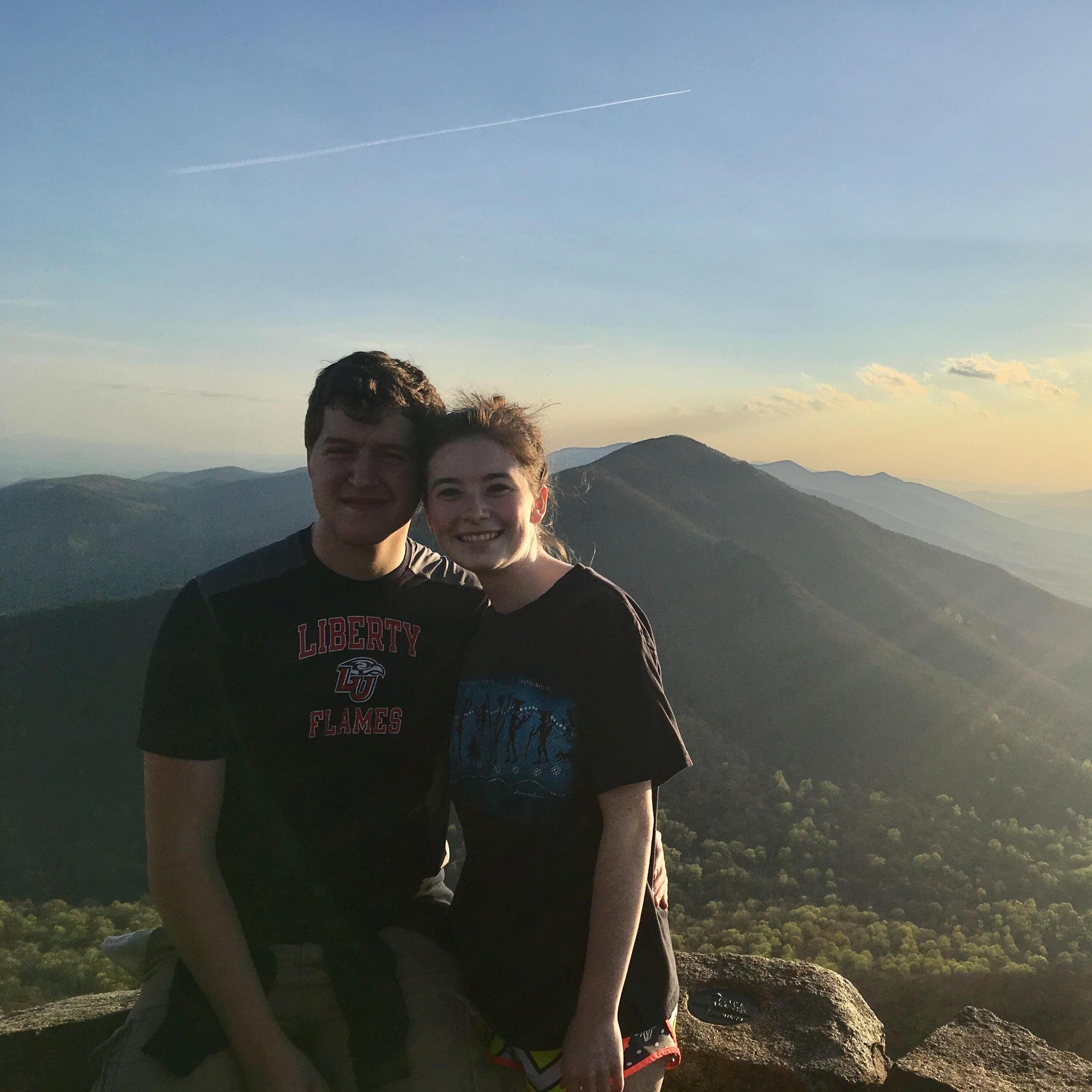 Easter morning 2017 - Sunrise hike up Sharp Top mountain