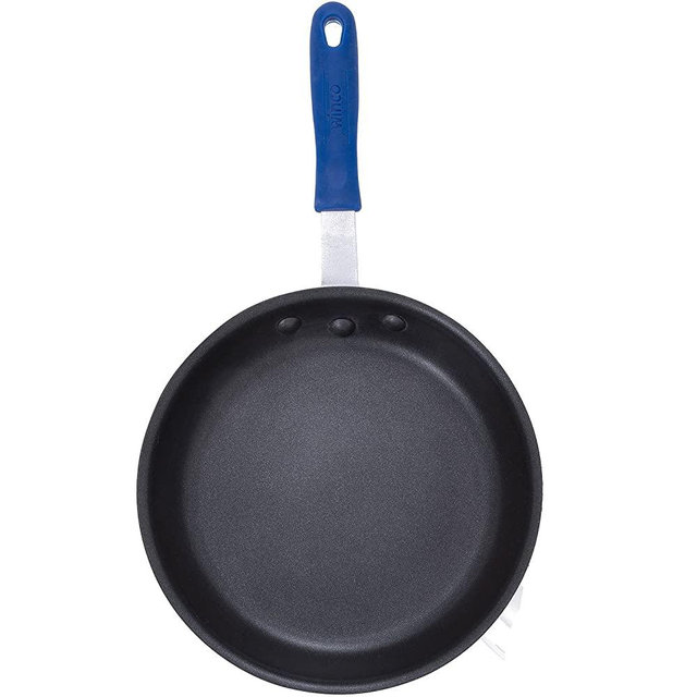 Winco AFPI-12NH, 12-Inch Induction Ready Aluminum Fry Pan with Non-Stick Coating and Silicone Sleeve