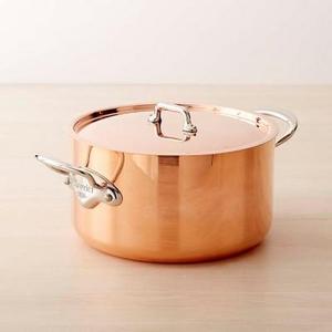 Mauviel Copper Triply Stock Pot, 6.4-Qt.