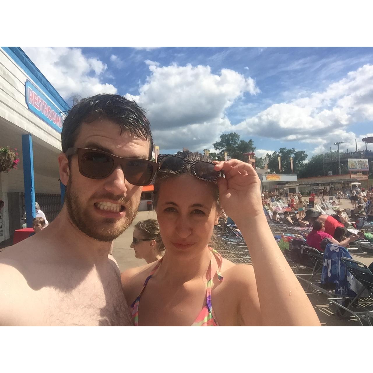 On Corey's first big trip to Wisconsin, we stopped by Noah's Ark in the Wisconsin Dells, which just so happens to be the best waterpark in the country.
