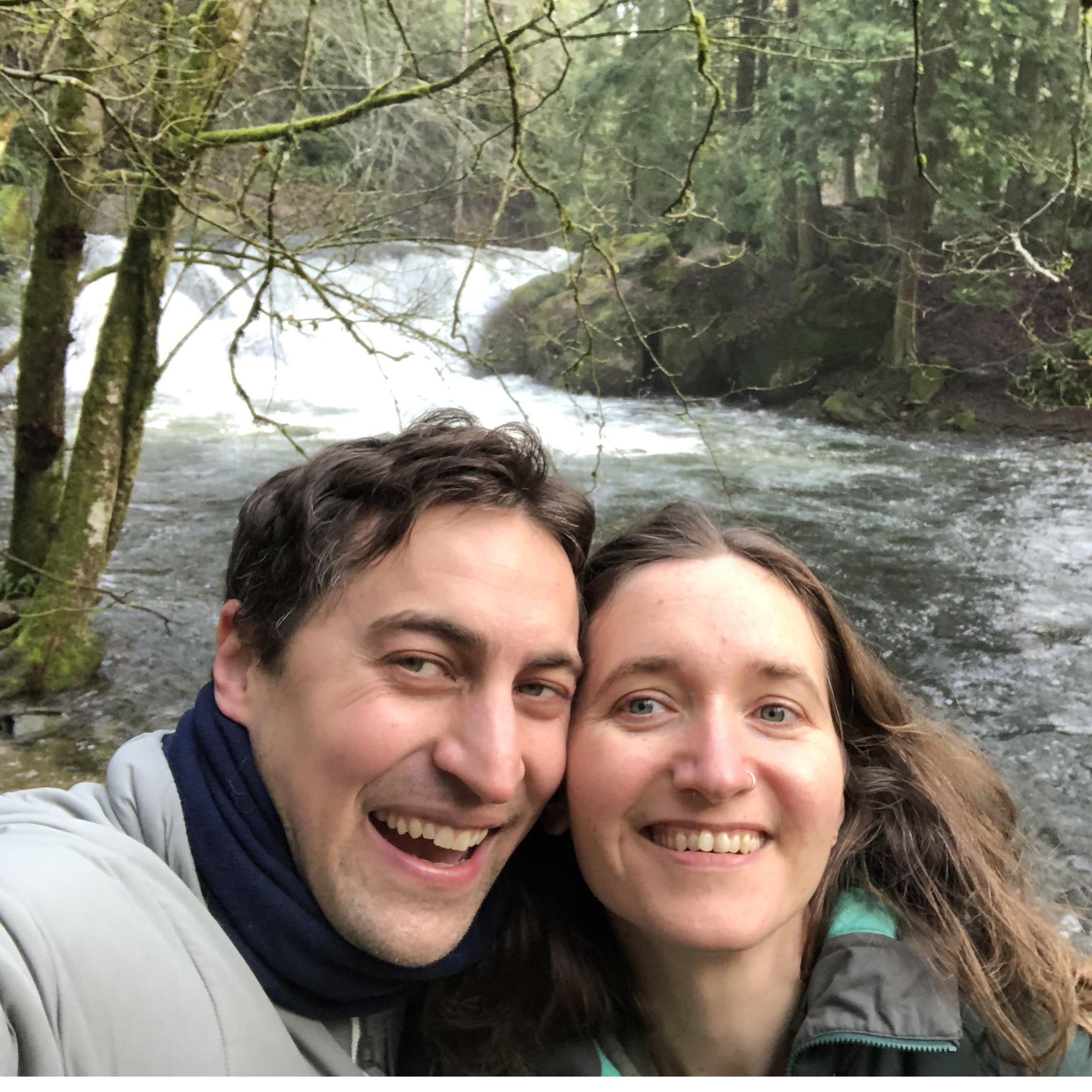 A rare dry moment on a december birthday weekend trip to the mountains.