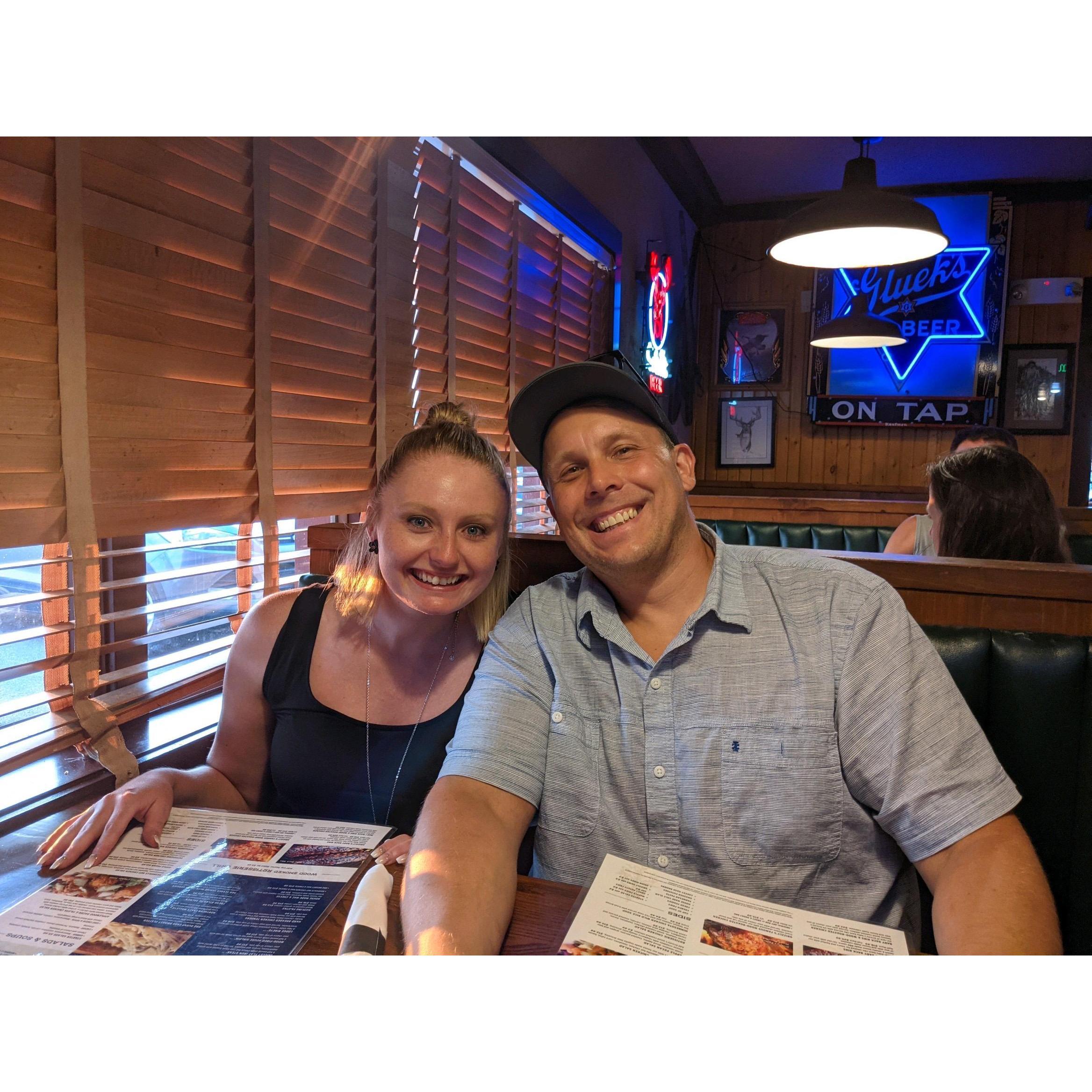 Dinner on our 9 year Anniversary