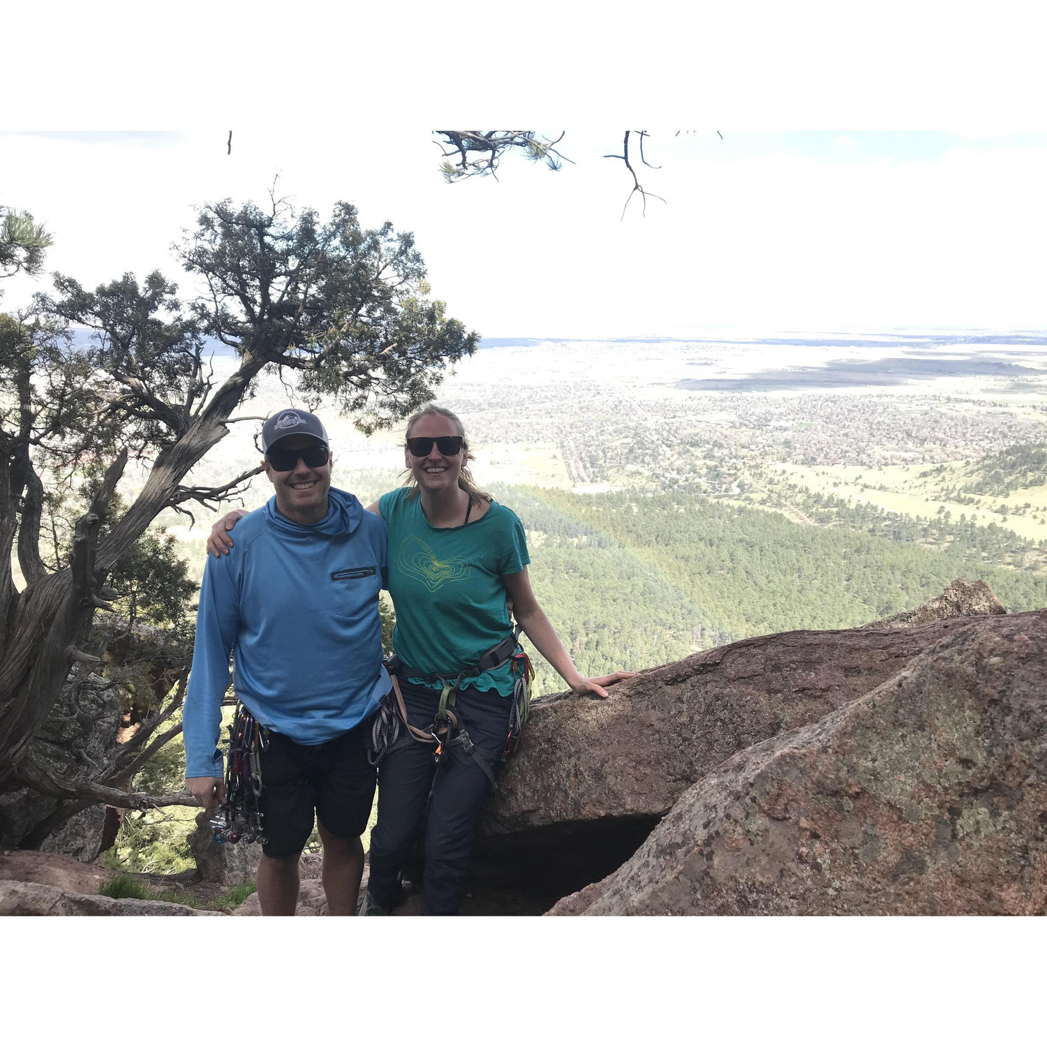 Will took Katie rock climbing for the first time- Boulder, CO