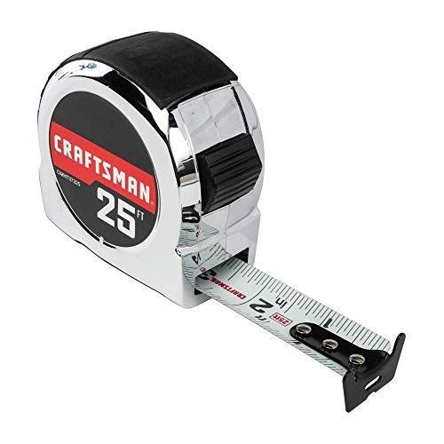CRAFTSMAN Tape Measure, Chrome Classic, 25-Foot (CMHT37325S)