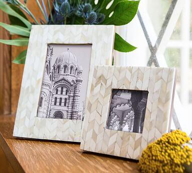 Sonia Bone Picture Frame - White