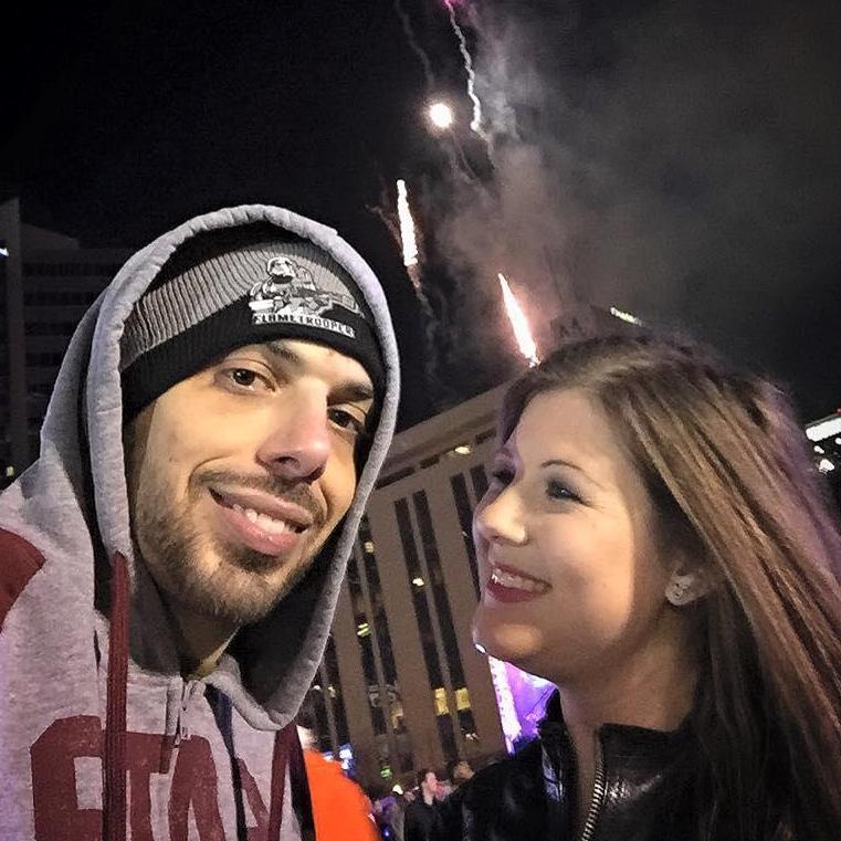 Fireworks in downtown Phoenix