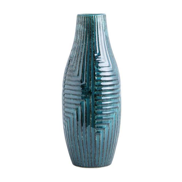 hjn Ceramic Vases, Vase Pottery Vase Handmade Cute Flower Vase for Home Décor (Medium Size: 13.7'' high)