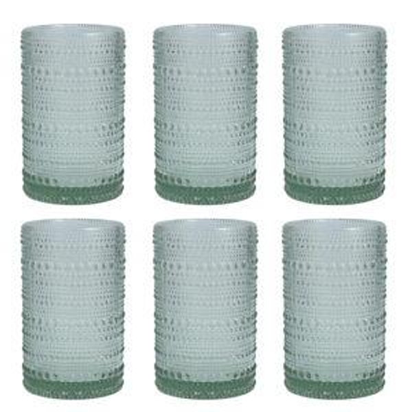 Jupiter Drinking Glass (Set of 6) - Sage, 13 oz.