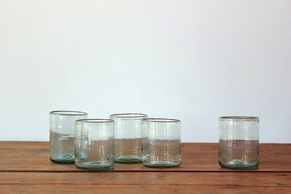 FRENCH HANDBLOWN GLASSWARE BELL WATER GLASS