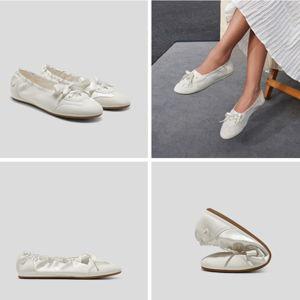 Round-Toe Satin Sneakerina (Yanka)