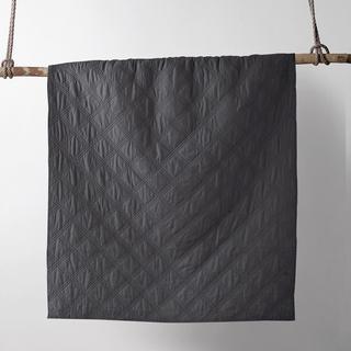 Washed Linen Quilted Throw